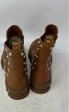 Load image into Gallery viewer, Michael Kors Womens Ridley Brown Leather Studded Pull-On Chelsea Boots Size 7M