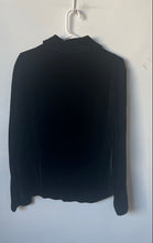 Load image into Gallery viewer, Banana Republic Womens Black Long Sleeve Regular Fit Button-Up Shirt Size L