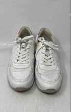 Load image into Gallery viewer, Michael Kors Womens White And Silver Low Top Lace-Up Sneakers Shoes Size 8M