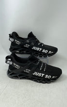 Load image into Gallery viewer, Just So So Mens Black Lace-Up Low Top Round Toe Running Shoes Size EUR 45
