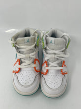 Load image into Gallery viewer, Authentic Nike Kids Jordan 1 Mid SE White Blue Sneaker Shoes Size 10C