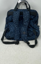 Load image into Gallery viewer, Kipling Womens Blue Printed Adjustable Zipper Top Handle Backpack