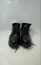 Load image into Gallery viewer, Brahma Mens Gus Black Leather Lace-Up Steel Toe Safety Ankle Work Boots Size 12