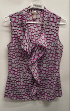 Load image into Gallery viewer, Banana Republic Womens Multicolor Printed Ruffle Blouse Top Size Small