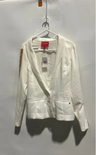 Load image into Gallery viewer, Guess Womens Beige Gold Long Sleeve Shawl Lapel One-Button Blazer Sz M With Tags
