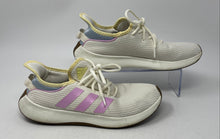 Load image into Gallery viewer, Adidas Womens Cloudfoam Pure IG7376 White Purple Lace-Up Sneaker Shoes Size 8.5