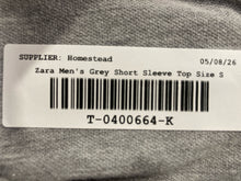 Load image into Gallery viewer, Zara Mens Gray Heather Short Sleeve Collared Golf Polo Shirt Size Small
