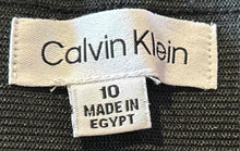 Load image into Gallery viewer, Calvin Klein Womens Black Pleated Front Stretch Straight Leg Ankle Pants Size 10
