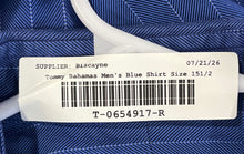Load image into Gallery viewer, Tommy Bahama Mens Blue Long Sleeve Chest Pocket Button Front Dress Shirt Sz 15.5
