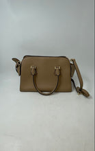 Load image into Gallery viewer, Michael Kors Womens Harper Beige Leather Satchel Handbag Stained Interior