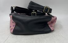 Load image into Gallery viewer, Juicy Couture Womens Black Pink Floral Print Faux Leather Inner Pocket Backpack