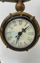 Load image into Gallery viewer, LS5683BPB Home Decor Roman Numerals Battery Operated Bamboo Style Desk Clock