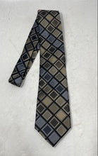 Load image into Gallery viewer, Perry Ellis Mens Multicolor Geometric Keeper Loop Adjustable Pointed Tie