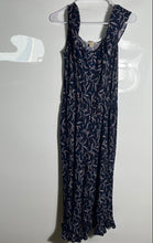 Load image into Gallery viewer, Michael Kors Womens Blue Printed One-Piece Jumpsuit Size S Missing Belt