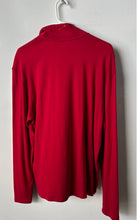 Load image into Gallery viewer, Calvin Klein Mens Red Quarter Zip Liquid Touch Pullover Sweater Size L