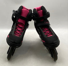 Load image into Gallery viewer, Bladerunner Womens Advantage Pro Black Pink Adjustable Inline Skates Size 9