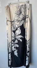 Load image into Gallery viewer, Nicole Miller Womens Beige And Black Floral Print Strapless A-Line Dress Size M