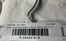 Load image into Gallery viewer, Armani Exchange Womens White Denim Regular Fit Short Mini Skirt Size 4
