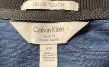 Load image into Gallery viewer, Calvin Klein Womens Black Blue Ottoman Pockets Full-Zip Sweater Size S/P