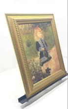 Load image into Gallery viewer, A Girl With A Watering Can By Renoir Signed And Framed Wall Decor Art Print