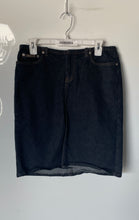 Load image into Gallery viewer, Calvin Klein Jeans Womens Black Denim Belt Loops Straight & Pencil Skirt Size 6
