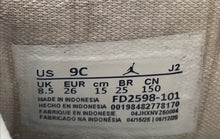 Load image into Gallery viewer, Nike Boys Air Jordan 1 FD2598-101 White Green Leather Basketball Shoes Size 9C