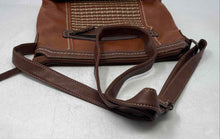 Load image into Gallery viewer, B.O.C. Born Concept Womens Brown Leather Adjustable Strap Zip Top Shoulder Bag