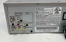 Load image into Gallery viewer, Emerson EWD2003 Silver HQ 4 Head Video Cassette Recorder/DVD Player Not Tested