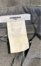 Load image into Gallery viewer, Vertigo Womens Gray Flat Front Straight Leg Dress Pants Size 10