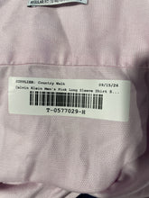 Load image into Gallery viewer, Calvin Klein Mens Pink Long Sleeve Regular Fit Stretch Dress Shirt Size L