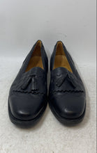 Load image into Gallery viewer, Sandro Moscoloni Mens Black Leather Kiltie Tassel Loafer Shoes Size 10D