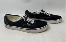 Load image into Gallery viewer, Vans Mens 721356 Black White Lace-Up Low Top Sneaker Shoes Size 10