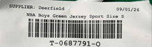 Load image into Gallery viewer, Alleson Athletic Boys Green NBA Boston Celtics Sports Basketball Jersey Size S