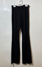 Load image into Gallery viewer, Zara Womens Black Flat Front Stretch Pull-On Flared Leg Dress Pants Size Medium