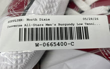 Load image into Gallery viewer, Converse Unisex Chuck Taylor All Star Low 149521F Burgundy Sneaker Shoes Size 11