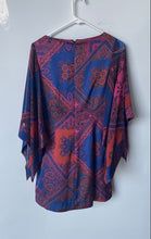 Load image into Gallery viewer, Marciano For Guess Womens Blue Multicolor Paisley Back Zip Shift Dress Size XS