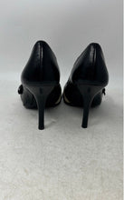 Load image into Gallery viewer, Michael Kors Womens Black Leather Peep-Toe Stiletto Pump Heels Size 7M