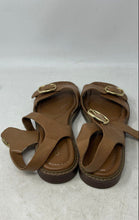 Load image into Gallery viewer, Crown Vintage Womens Irenna Brown Leather Buckle Ankle Strap Sandals Size 9M