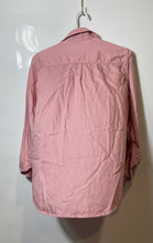 Load image into Gallery viewer, Tommy Hilfiger Womens Pink Long Sleeve Collared Button-Up Shirt Size Medium