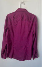 Load image into Gallery viewer, Kenneth Cole Reaction Mens Berry Long Sleeve Slim Fit Dress Shirt Size 16