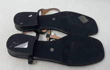 Load image into Gallery viewer, Adrienne Vittadini Womens Pian Black Rhinestone Thong Sandals Size 9.5M