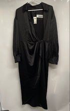 Load image into Gallery viewer, Banana Republic Womens Black Long Sleeve Collared Midi Sheath Dress Sz 8 w/ Tags