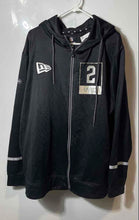 Load image into Gallery viewer, New Era Combine Authentic Mens Black Long Sleeve Full-Zip Hoodie Size 2XL