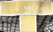 Load image into Gallery viewer, Michael Kors Womens Black White Animal Print Halter Neck Tank Top Size Small