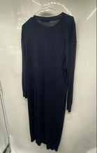 Load image into Gallery viewer, Zara Womens Blue Long Sleeve Round Neck Button Front Sweater Dress Size S