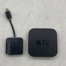 Load image into Gallery viewer, Apple TV 3rd Gen Model A1469 Black Media Streamer With Kanex ATVPRO Not Tested
