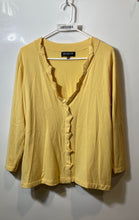 Load image into Gallery viewer, Jones New York Womens Yellow Long Sleeve Cardigan Sweater Size 1X