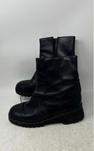 Load image into Gallery viewer, Kickers Womens Black Leather Side Zip Round Toe Ankle Boots Size EUR 39