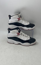 Load image into Gallery viewer, Nike Kids Air Jordan 6 Rings 323432-164 White Black Sneaker Shoes Size 3Y