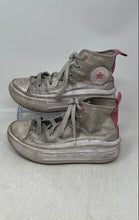 Load image into Gallery viewer, Converse Kids Chuck Taylor All Star Move Platform Silver Sneaker Shoes Size 1